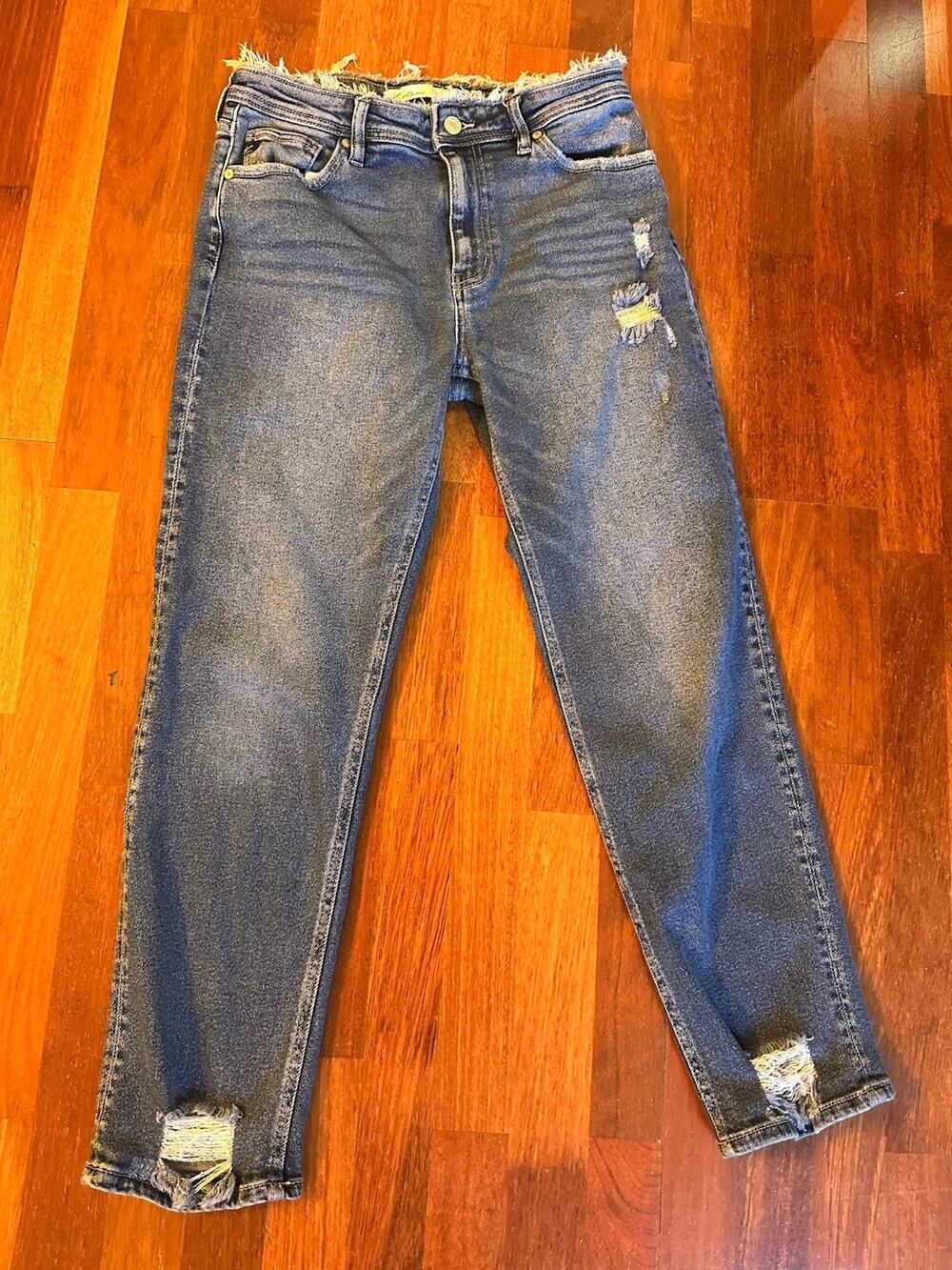 KanCan™ Jeans Style:128100 Raw Waist Maurice’s Exclusive Size 28 Distressed Hem